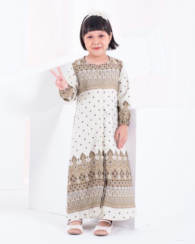Abaya Raiyani Kids - Olive Green