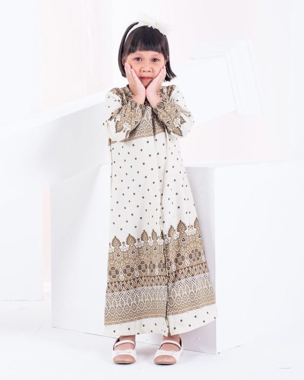 Abaya Raiyani Kids - Olive Green