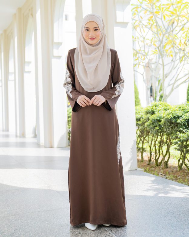 Abaya Lace Pleated Ramia