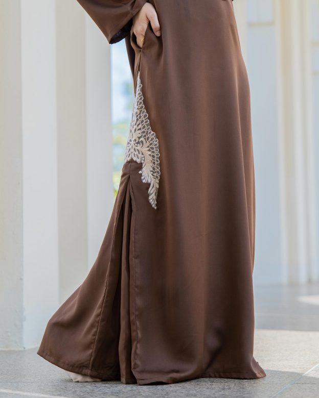 Abaya Lace Pleated Ramia