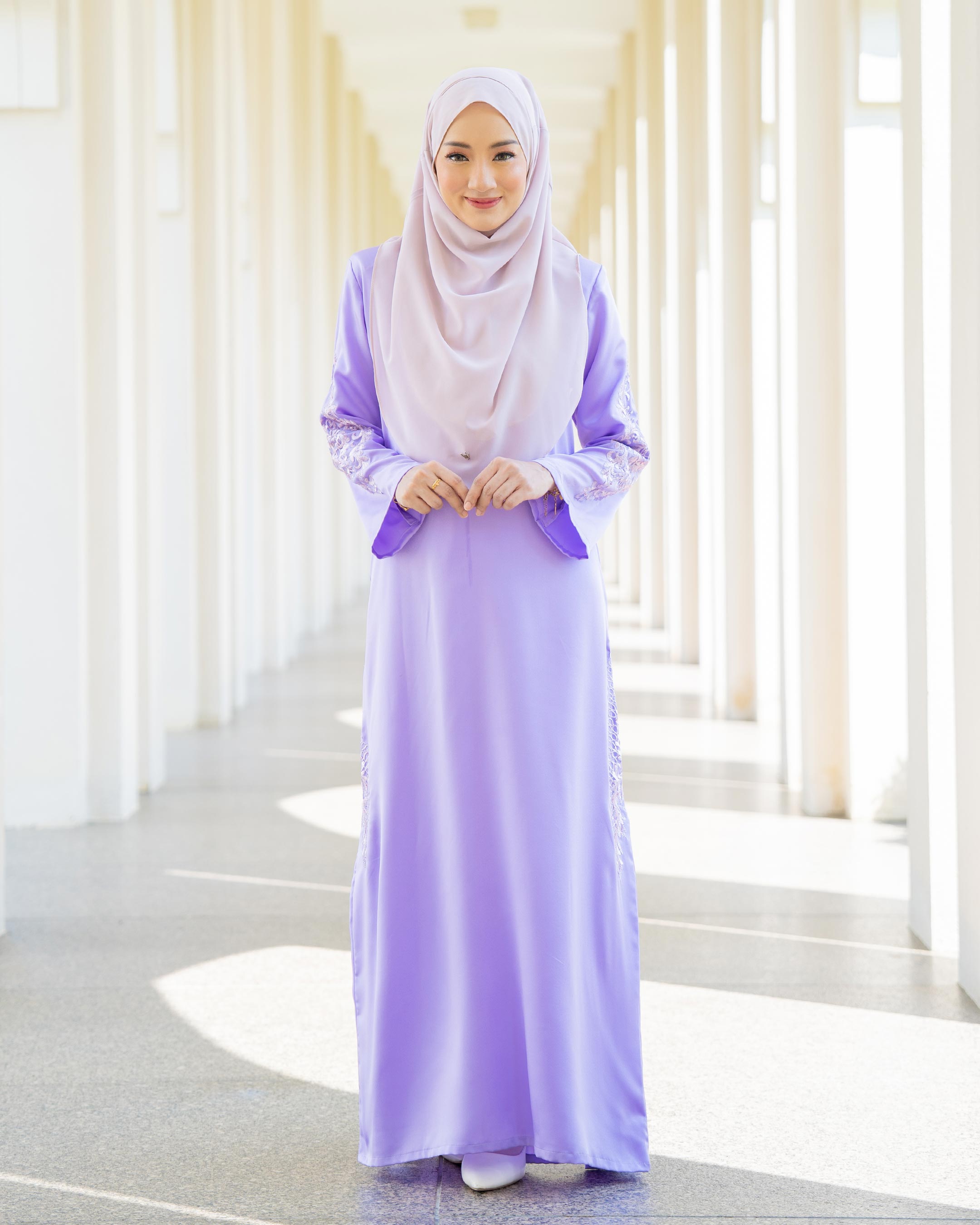 Abaya Lace Pleated Ramia