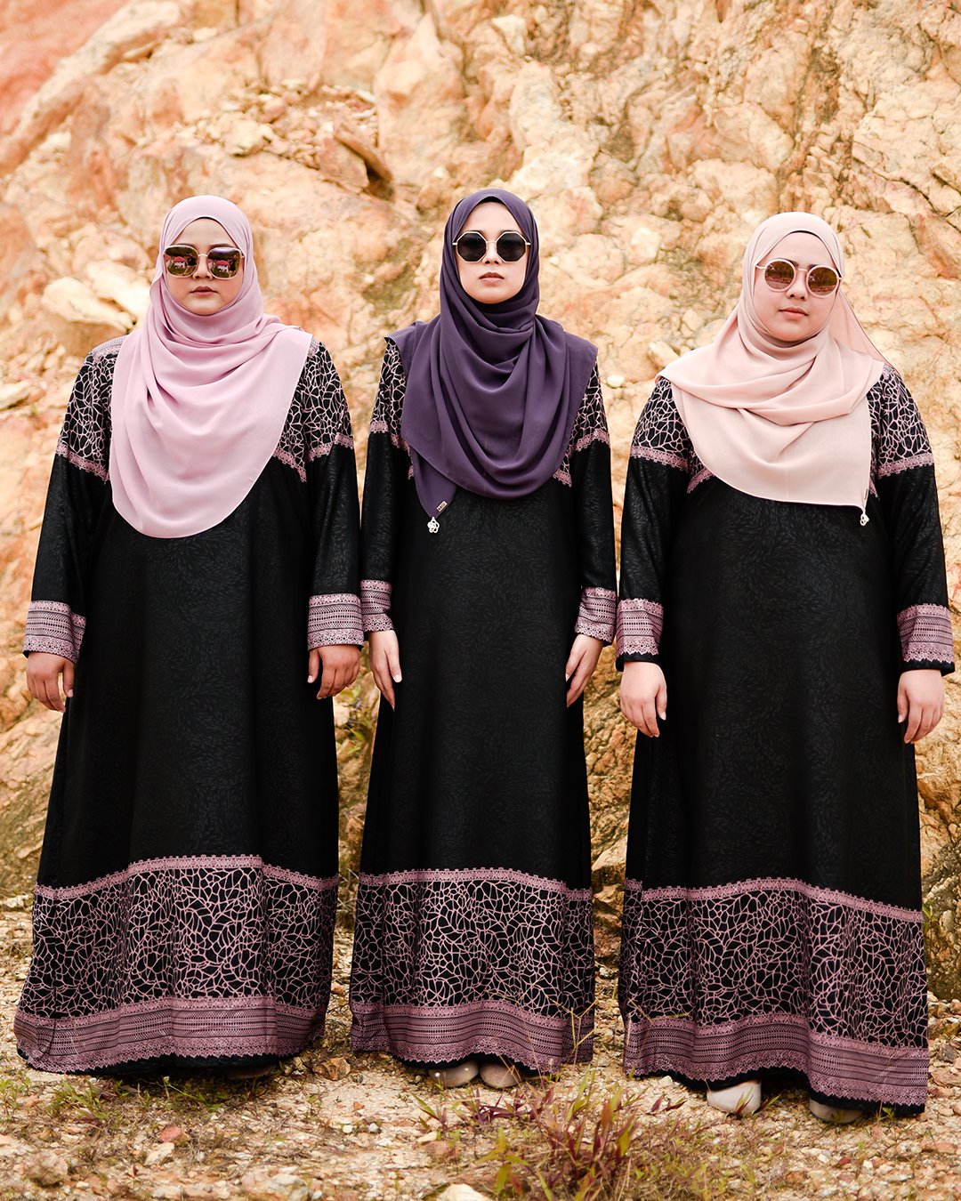 Abaya Raudhah - Purple Plum