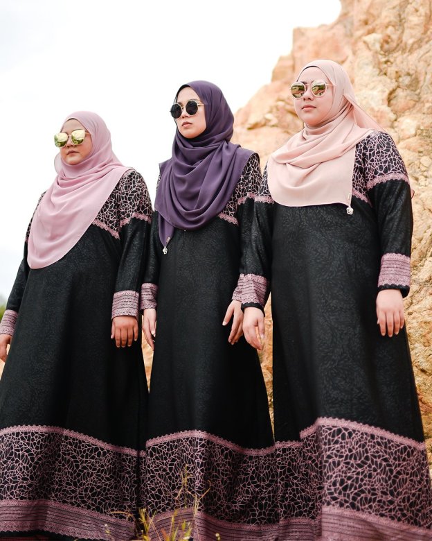Abaya Raudhah - Purple Plum