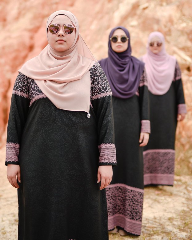 Abaya Raudhah - Purple Plum