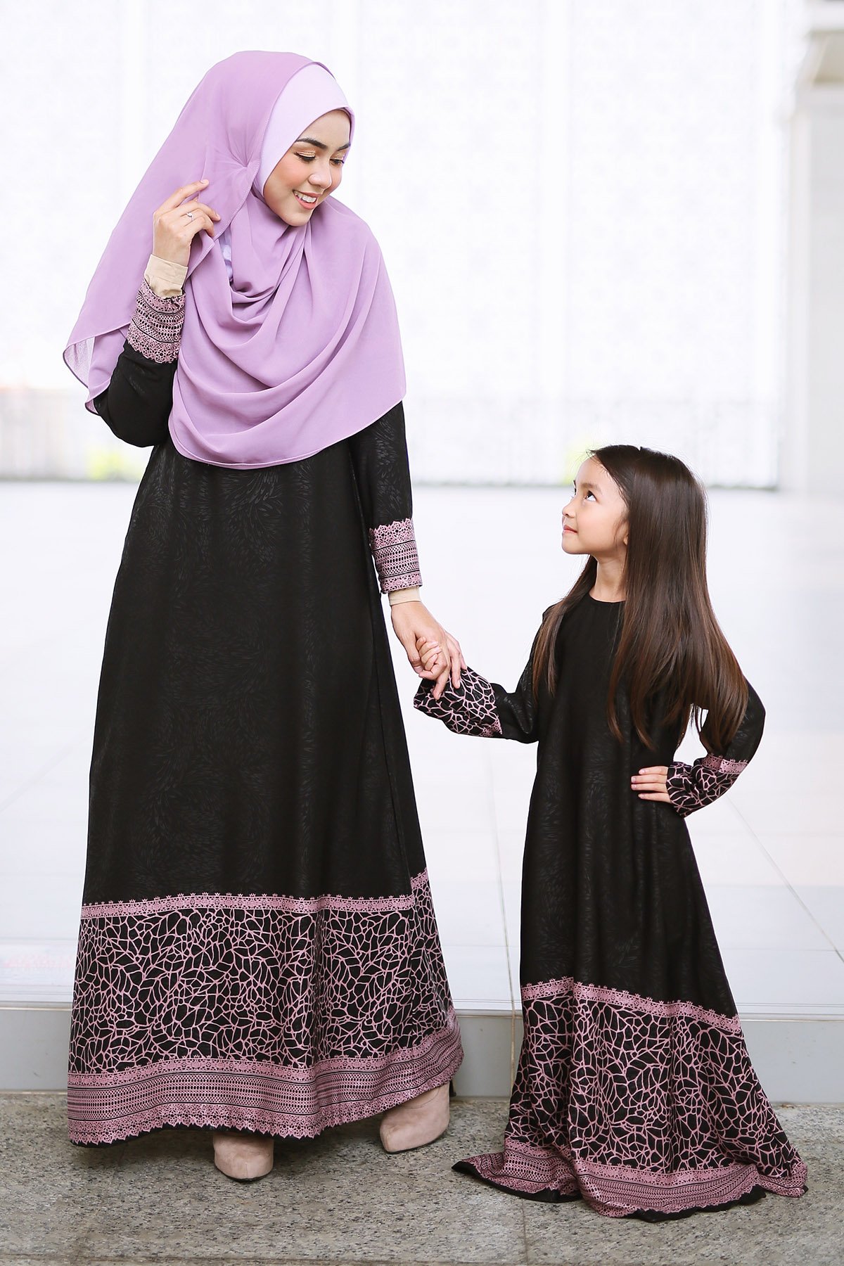 Abaya Raudhah Kids - Purple Plum