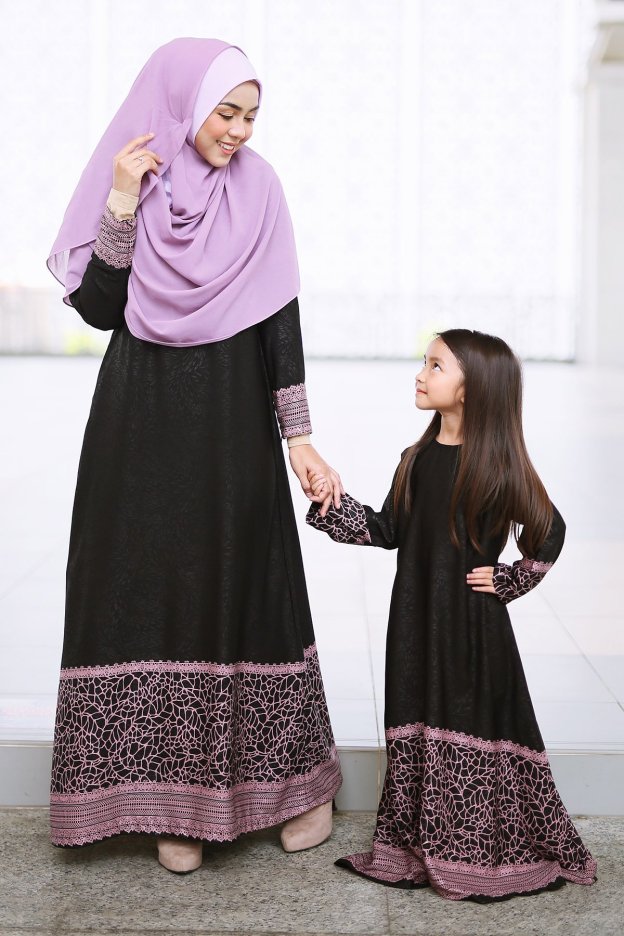 Abaya Raudhah Kids - Purple Plum