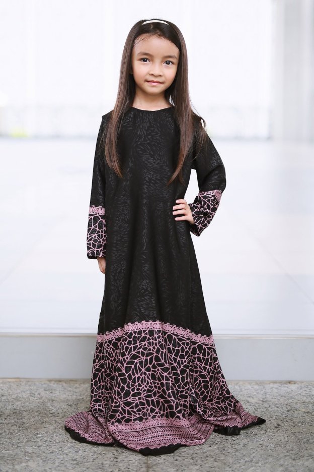 Abaya Raudhah Kids - Purple Plum