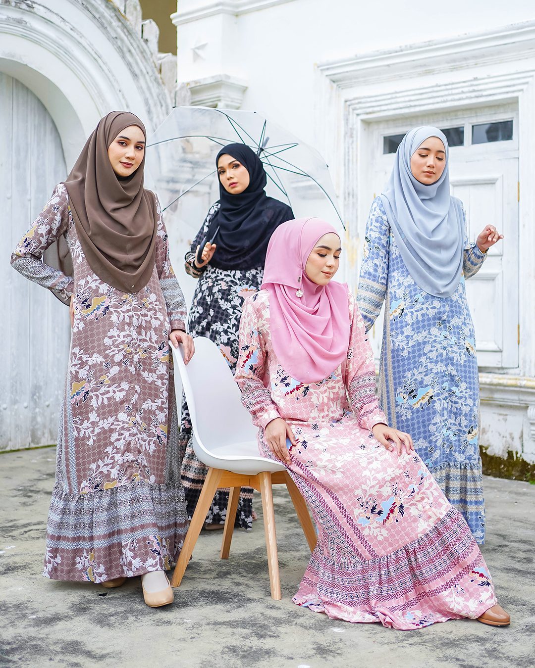 Abaya Rehenia - Cornflower Blue