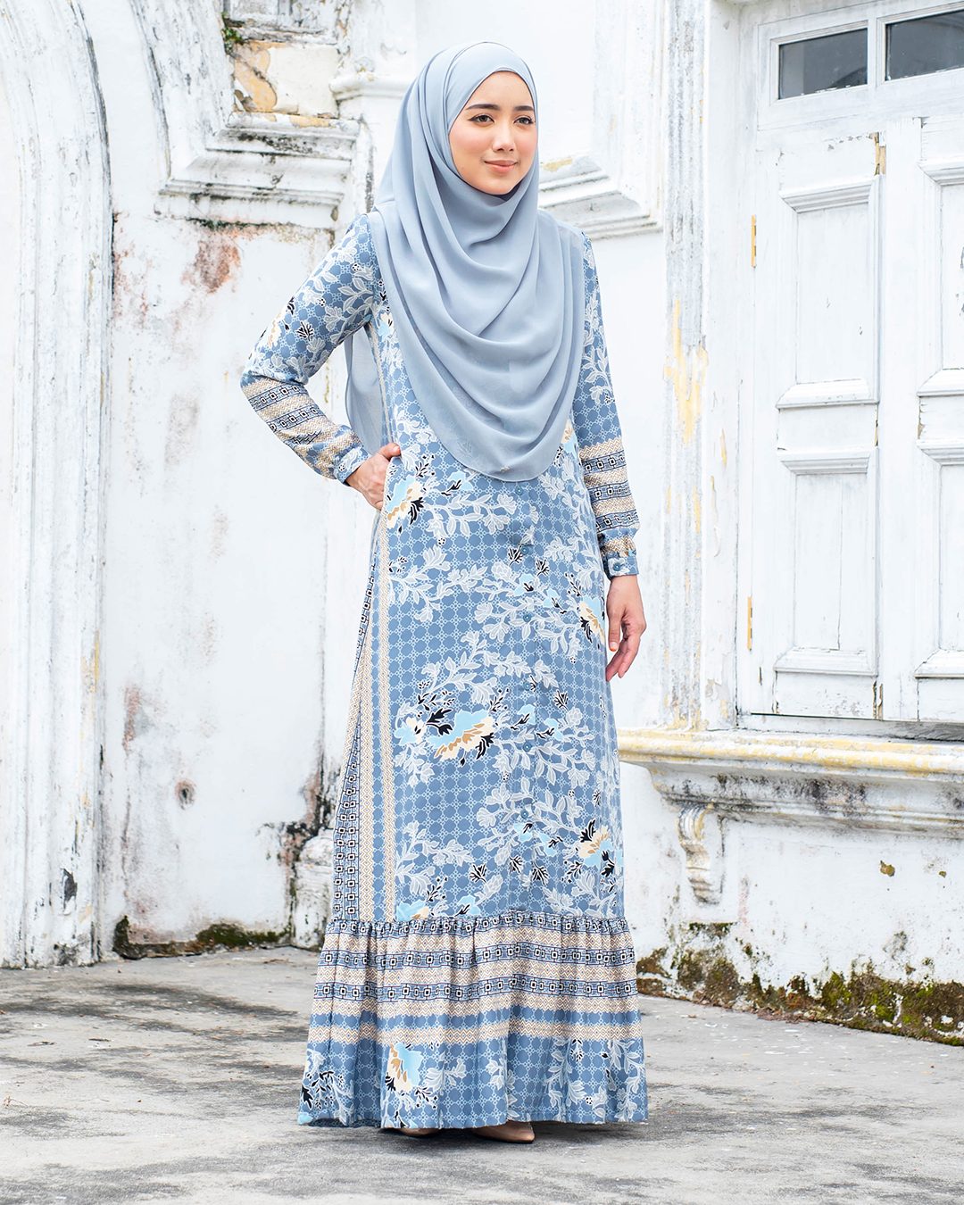 Abaya Rehenia - Cornflower Blue