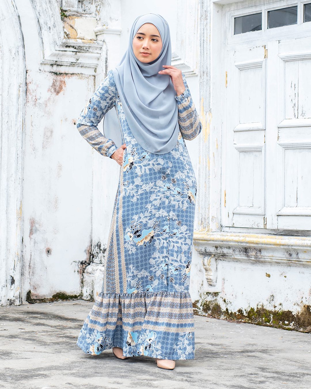 Abaya Rehenia - Cornflower Blue