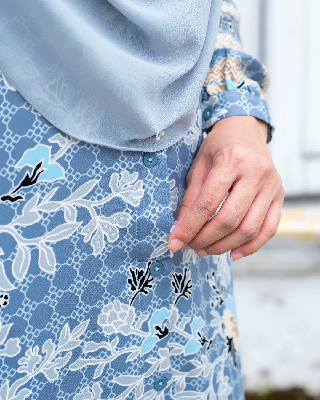 Abaya Rehenia - Cornflower Blue