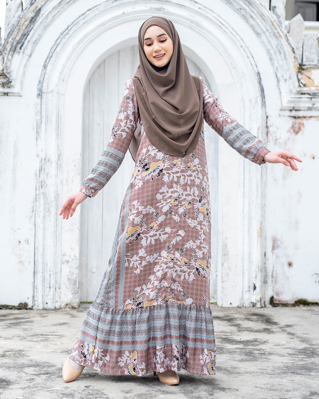 Abaya Rehenia - Toffee Brown