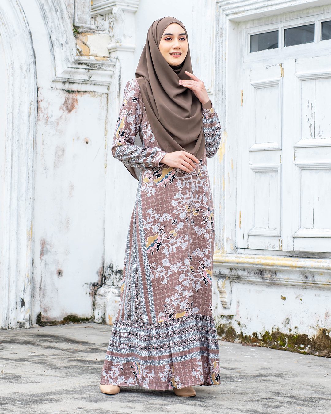 Abaya Rehenia - Toffee Brown