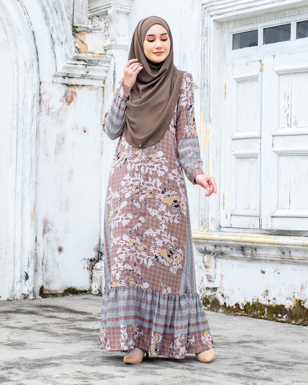 Abaya Rehenia - Toffee Brown