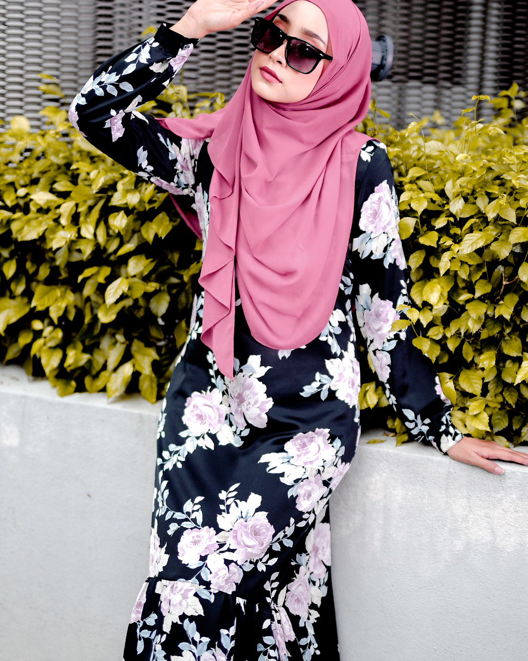Abaya Ruffle Amy - Lush Black