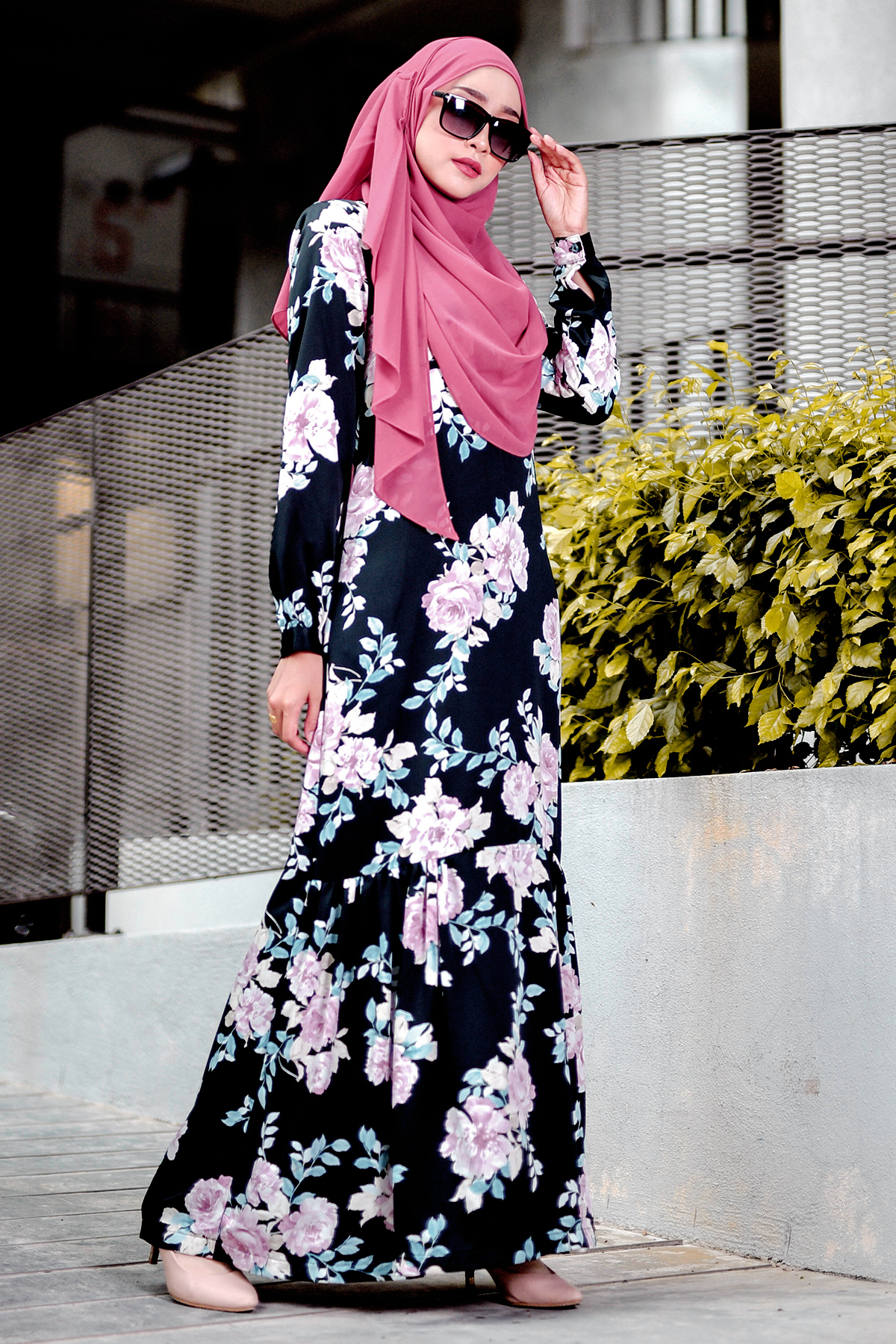 Abaya Ruffle Amy - Lush Black