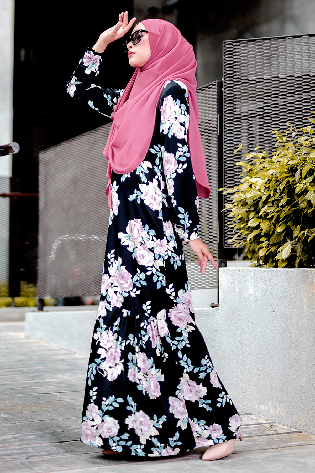 Abaya Ruffle Amy - Lush Black