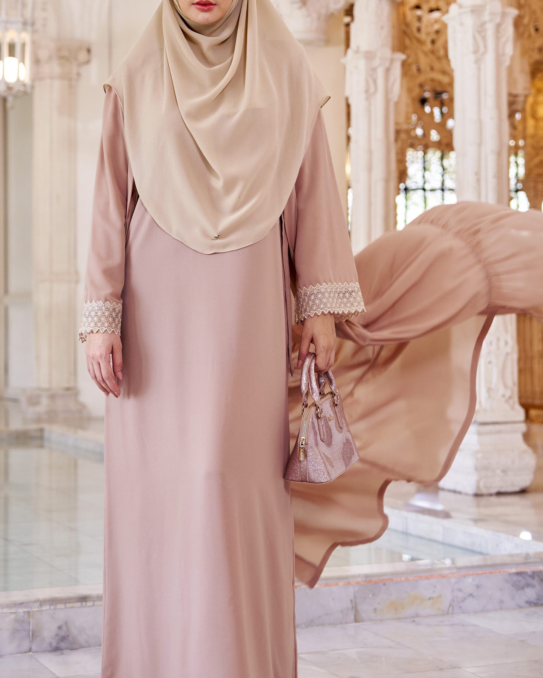 Dress Cardi Ruffle Rumaisa - Sable Brown