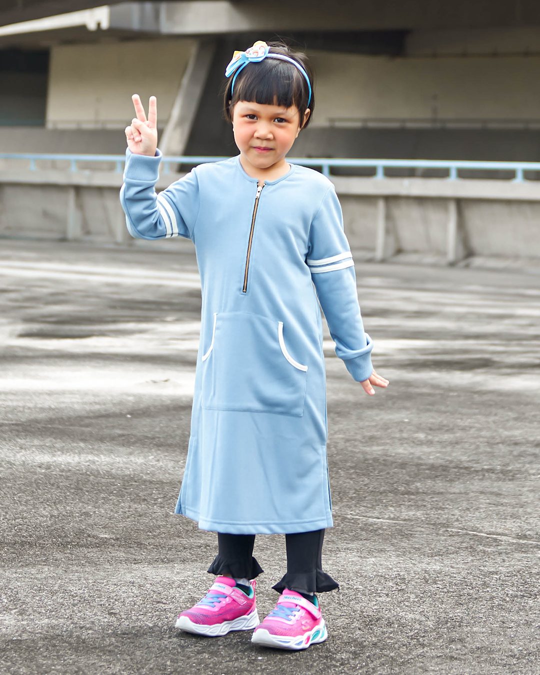 Tunic Activewear Shara Kids - Aegen Blue