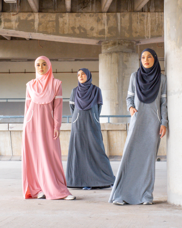 Abaya Activewear Shara - Charchoal Grey