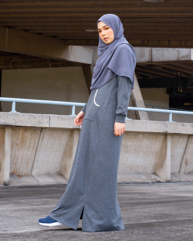 Abaya Activewear Shara - Charchoal Grey