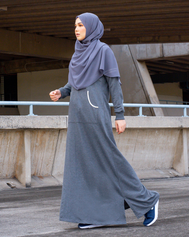 Abaya Activewear Shara - Charchoal Grey