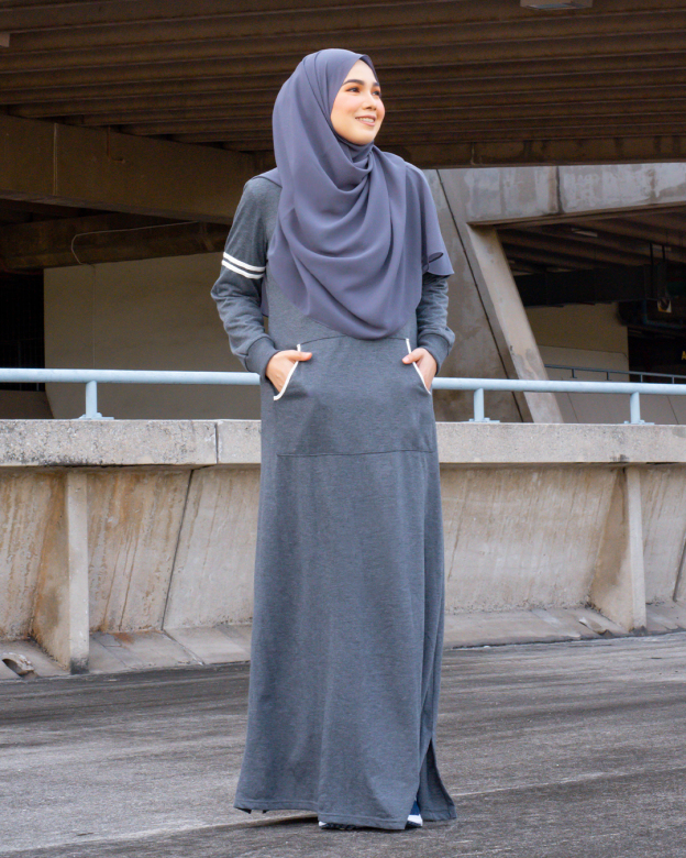 Abaya Activewear Shara - Charchoal Grey