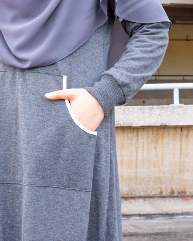Abaya Activewear Shara - Charchoal Grey