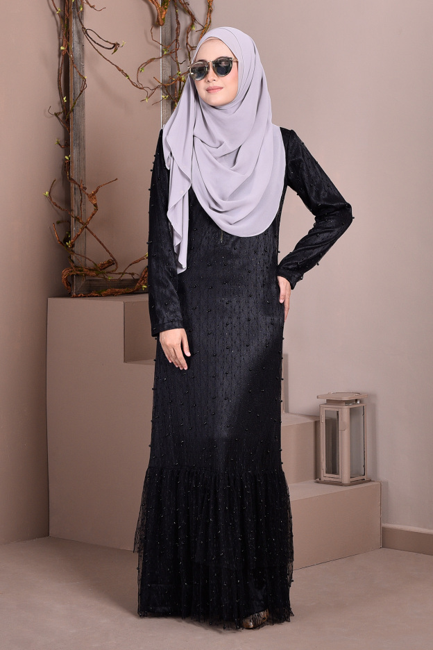 Abaya Lace Tutu Isabelle  - Blackberry