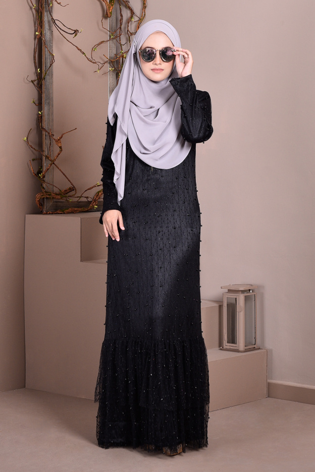 Abaya Lace Tutu Isabelle  - Blackberry