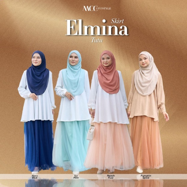 Skirt Muslimah Tutu Elmina