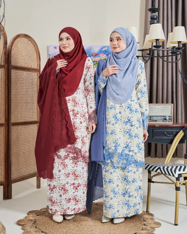 Baju Kurung Sulam Aylin Rose