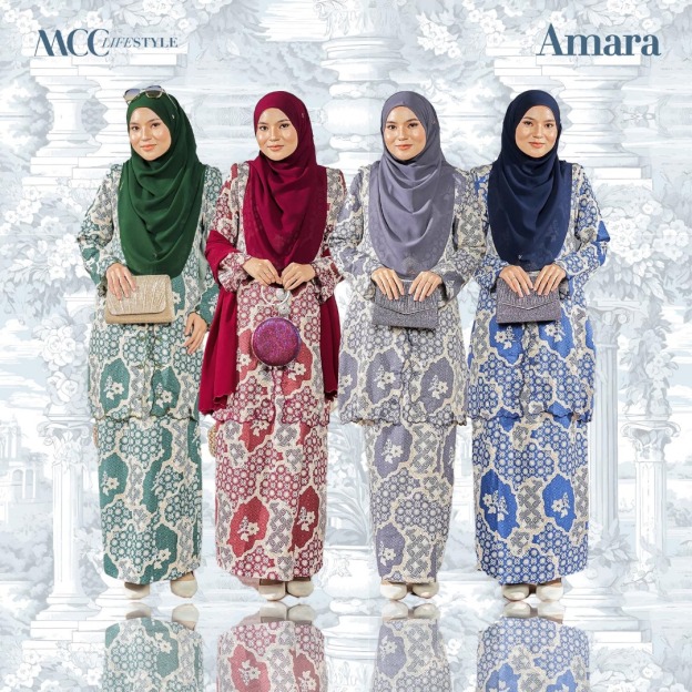 Baju Kebarung Sulam Batik Amara