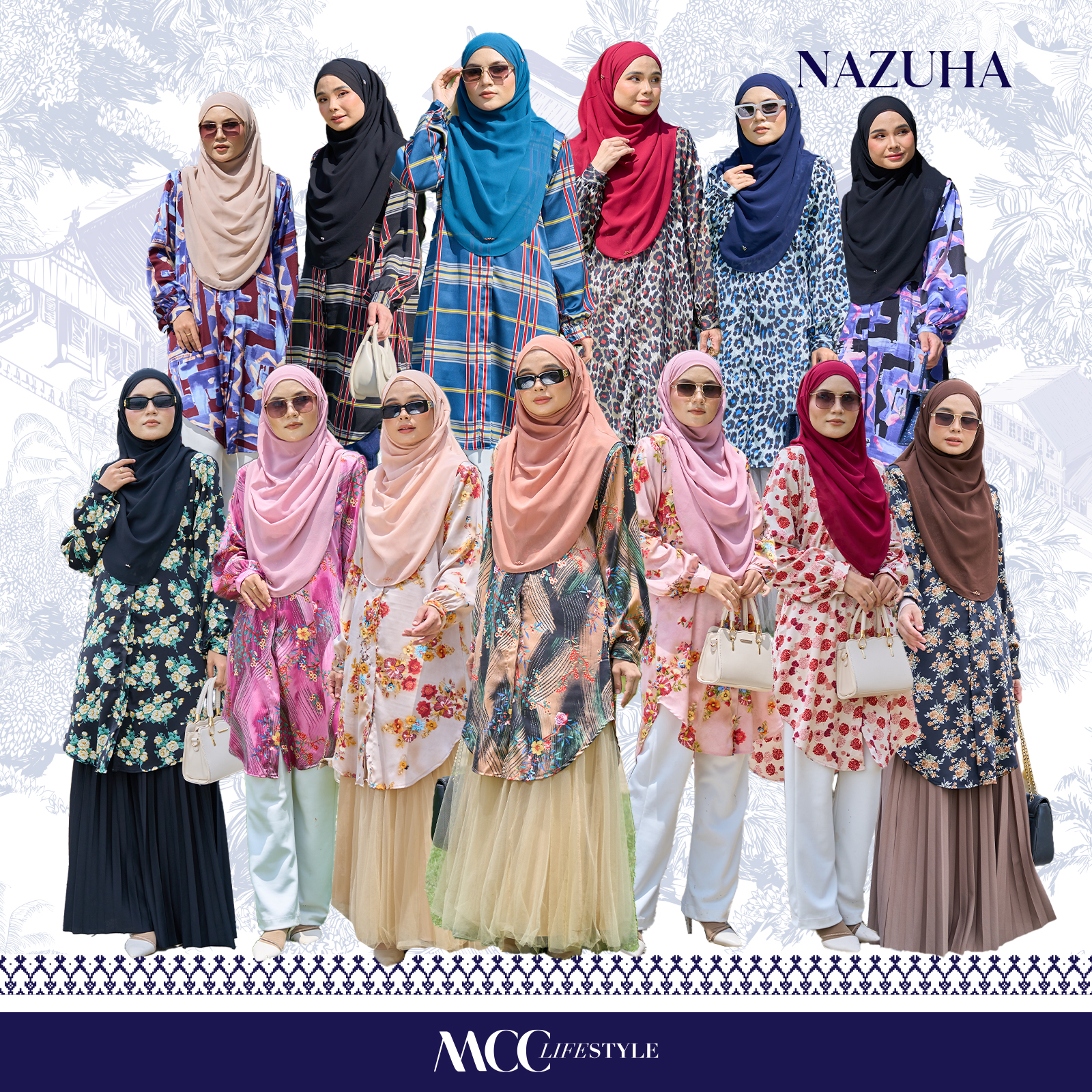Blouse Nazuha - Ema Emily Series