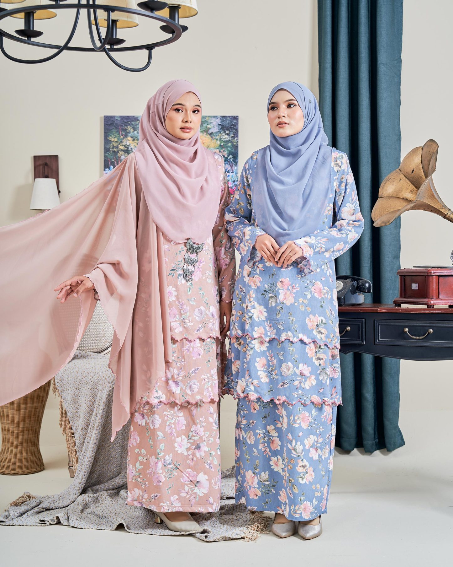 Baju Kurung Sulam Anara - Garden Aegean