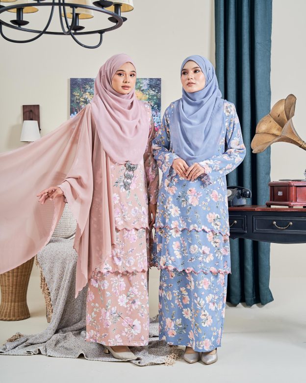 Baju Kurung Sulam Anara - Garden Aegean