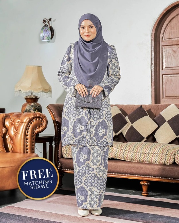 Baju Kebarung Sulam Batik Amara