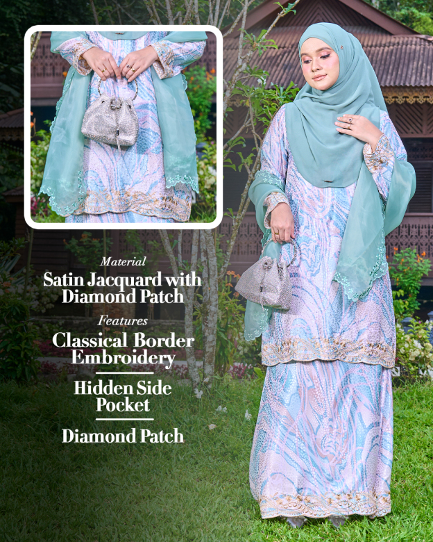 Baju Kurung Sulam Diamanted Aurelia