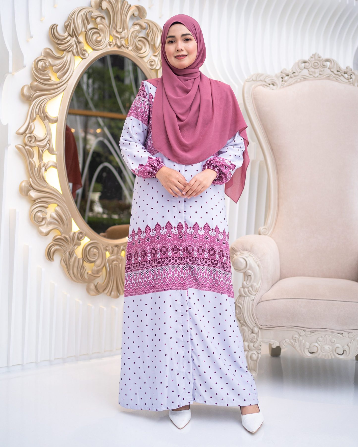 Abaya Raiyani - Bubblegum Pink