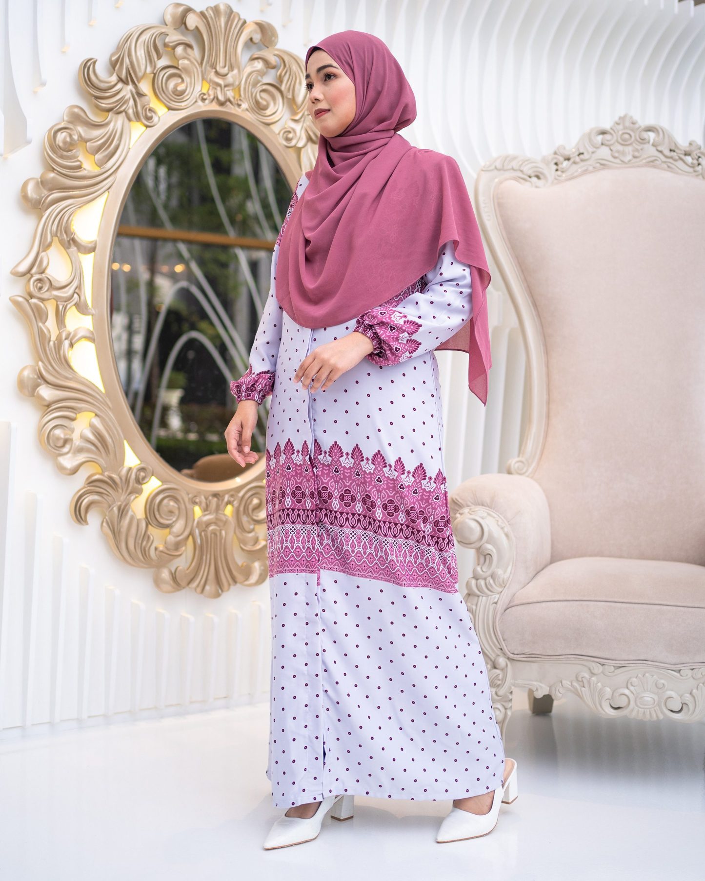 Abaya Raiyani - Bubblegum Pink