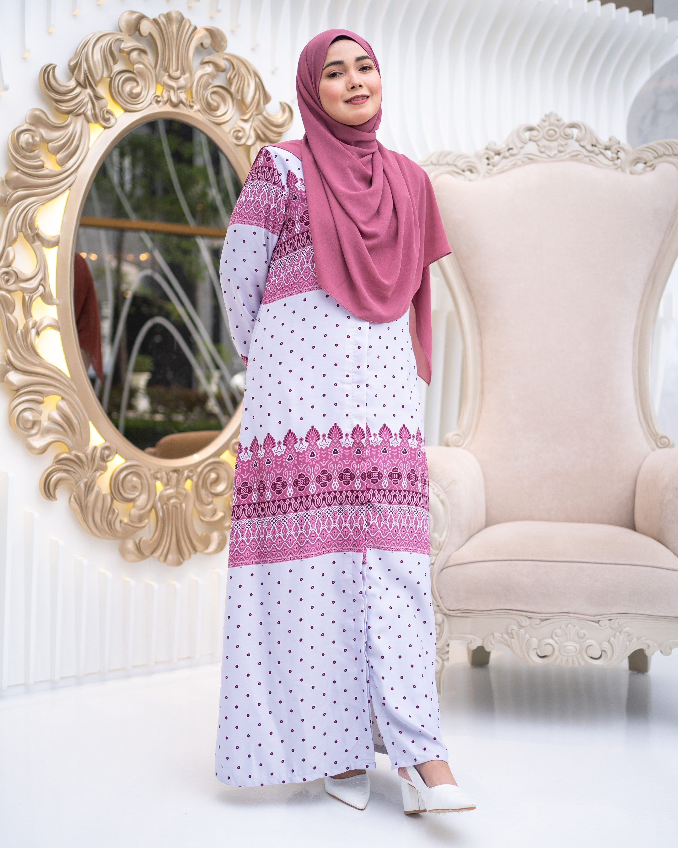 Abaya Raiyani - Bubblegum Pink