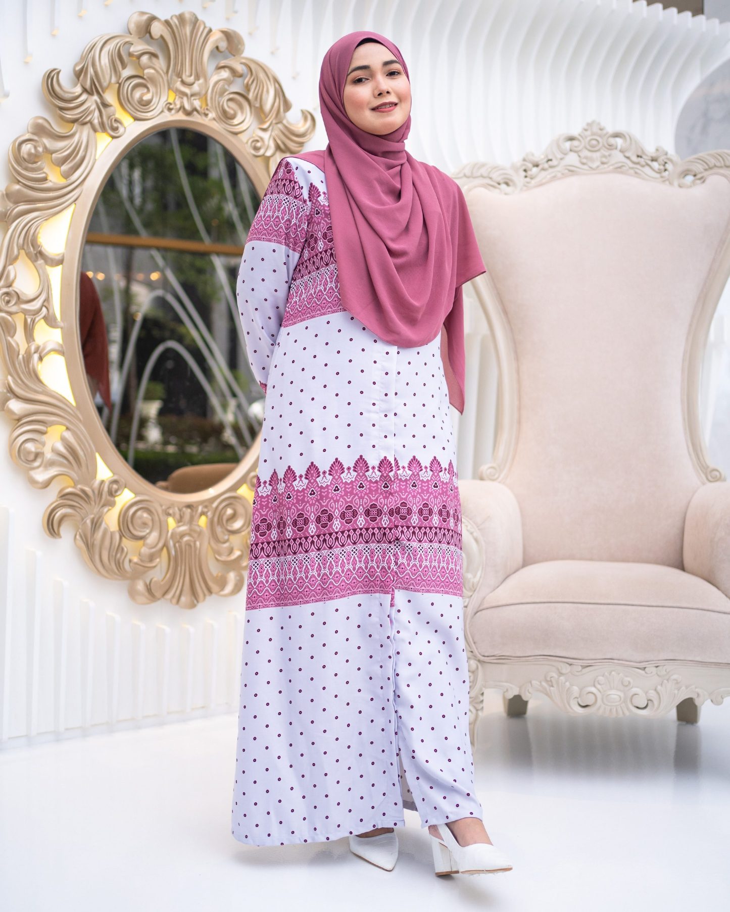 Abaya Raiyani - Bubblegum Pink