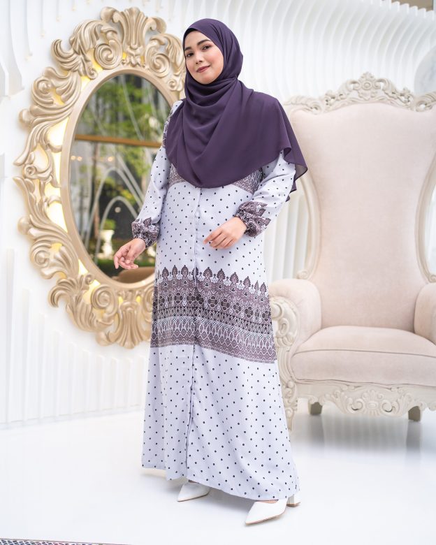 Abaya Raiyani - Mauve Purple