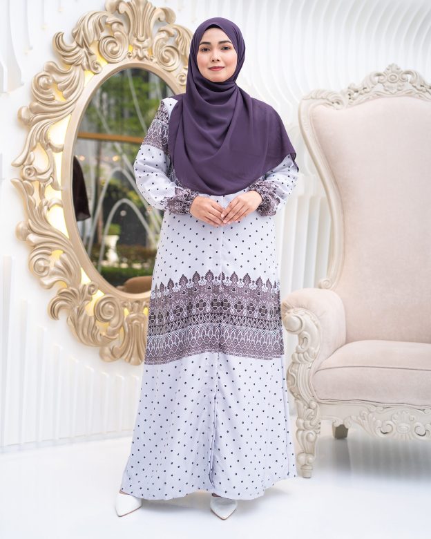 Abaya Raiyani - Mauve Purple