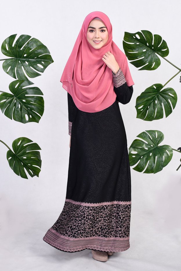 Abaya Raudhah - Purple Plum