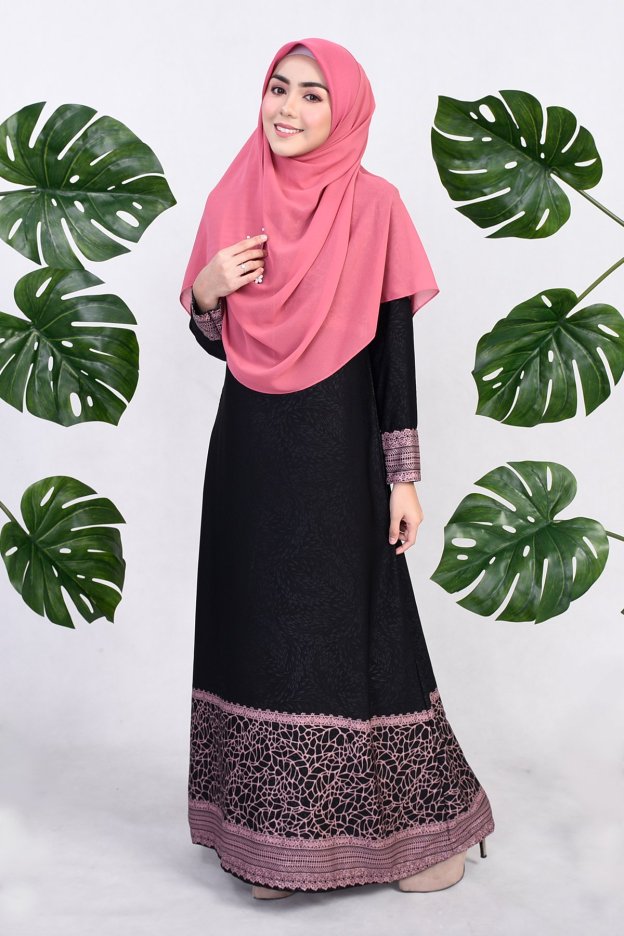 Abaya Raudhah - Purple Plum