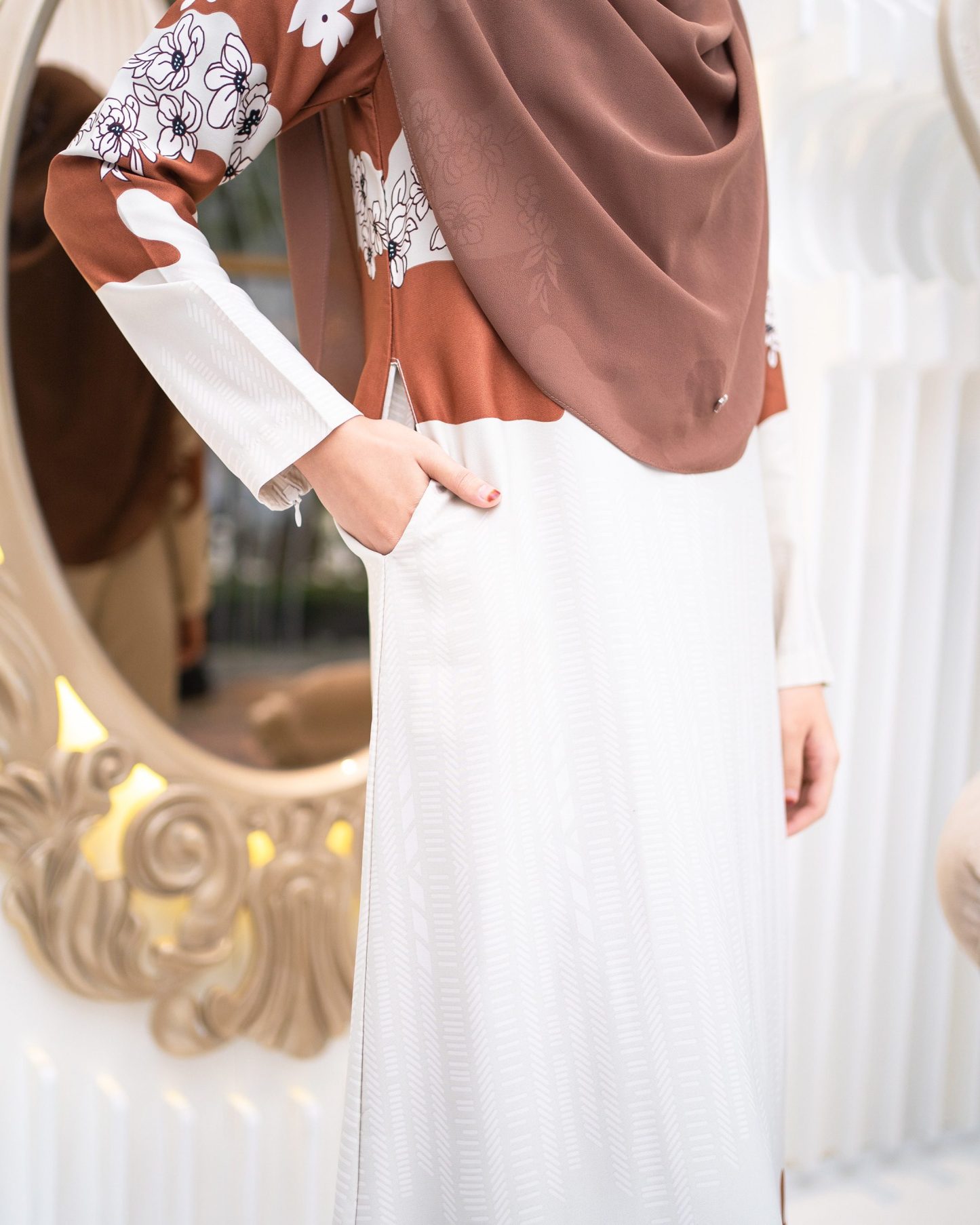 Abaya Rayyan - Caramel Brown