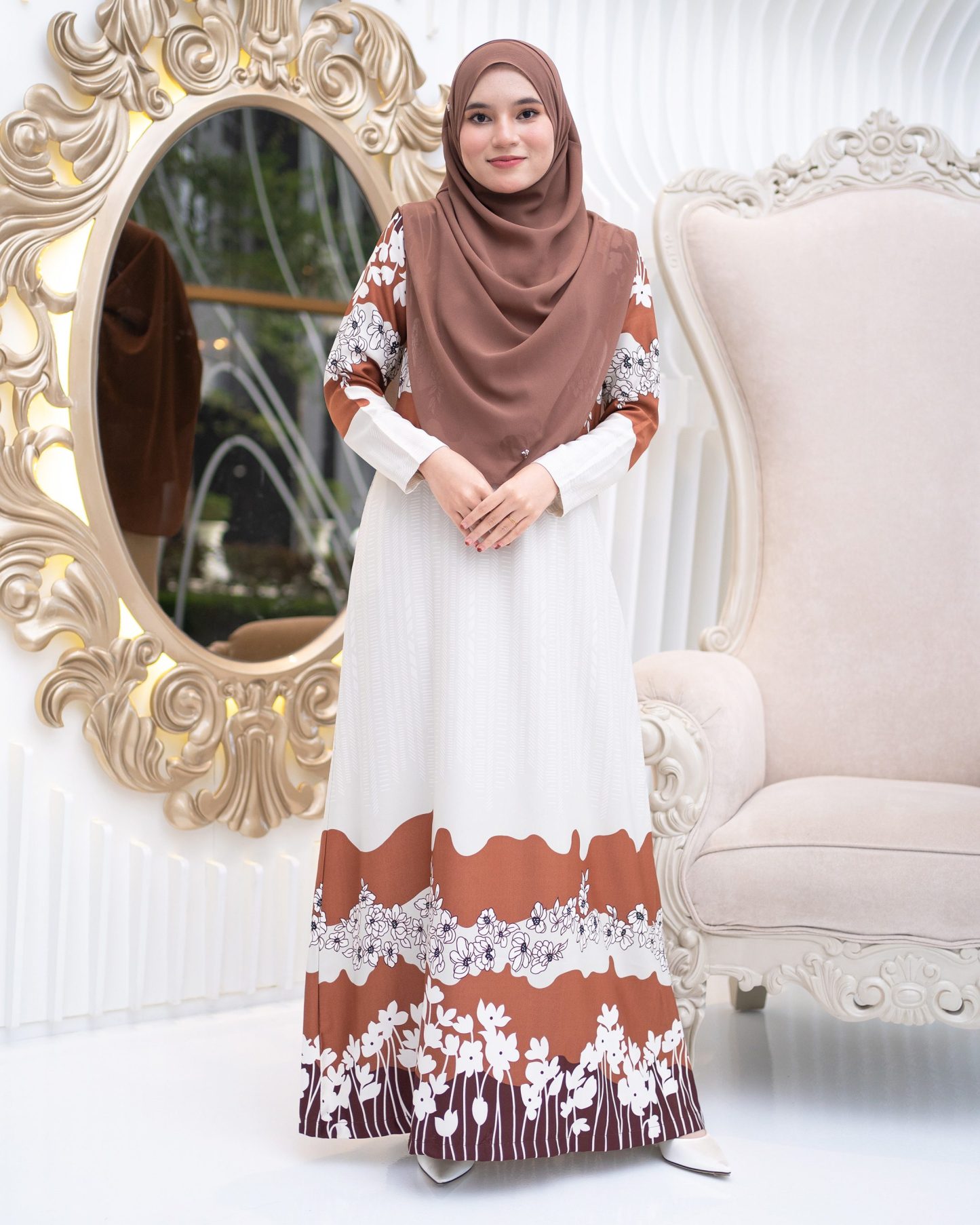 Abaya Rayyan - Caramel Brown