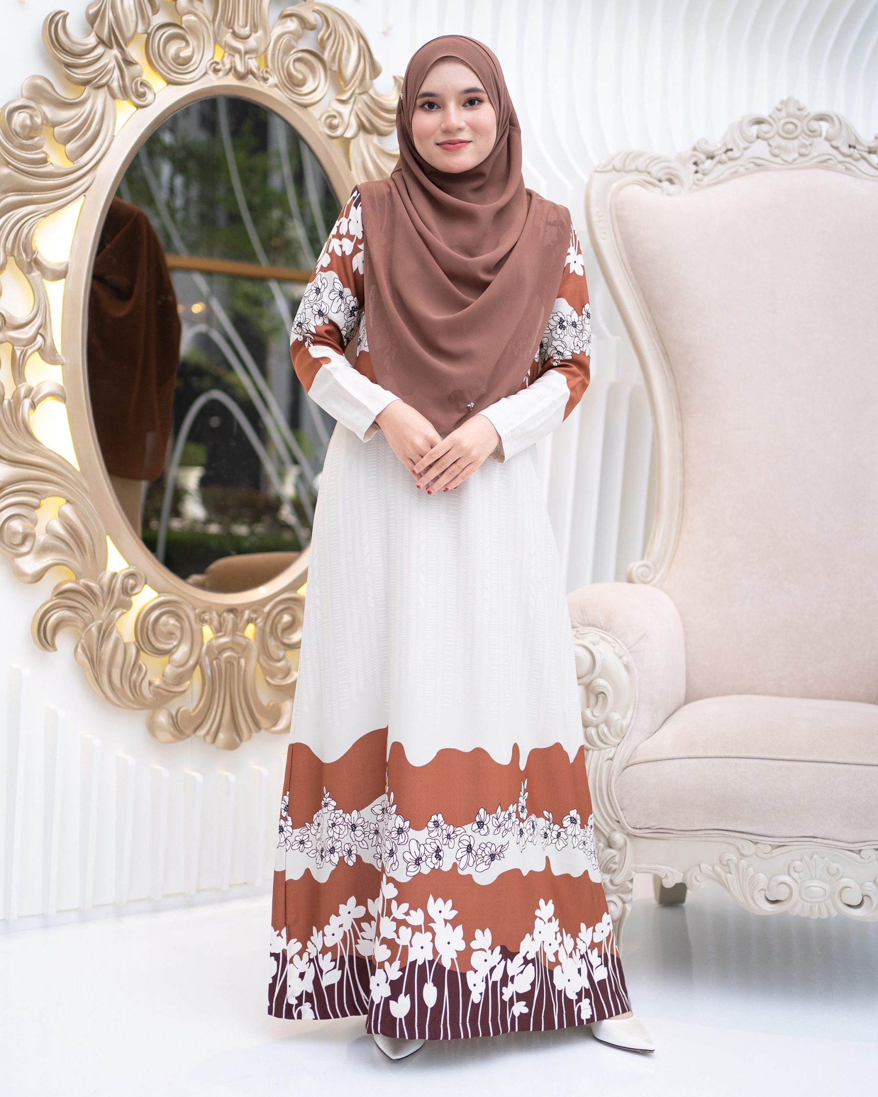 Abaya Rayyan - Caramel Brown