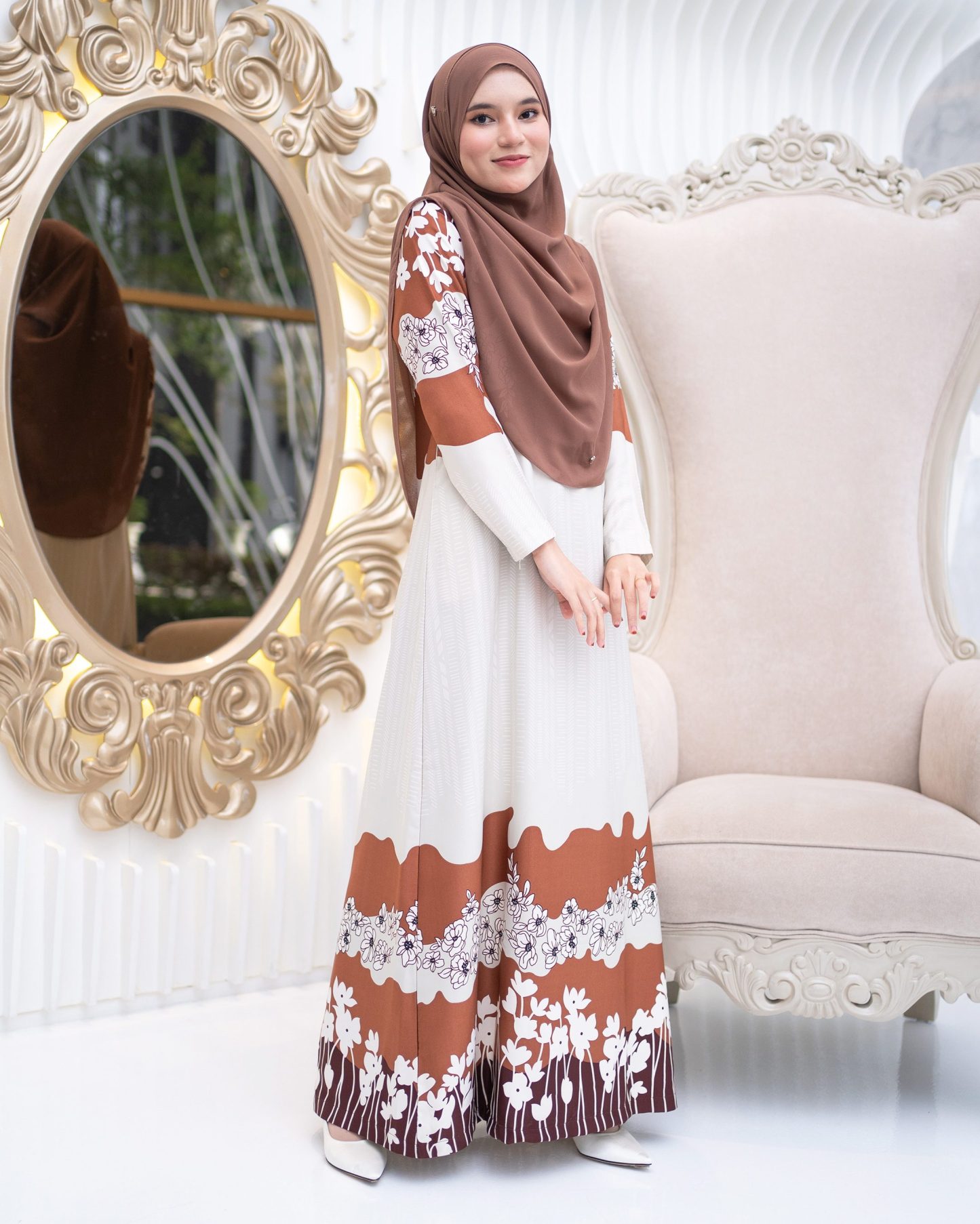Abaya Rayyan - Caramel Brown